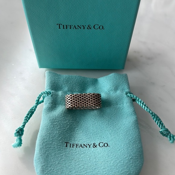 Tiffany & Co. Jewelry - Tiffany & Co. Sterling Silver Somerset Mesh Ring